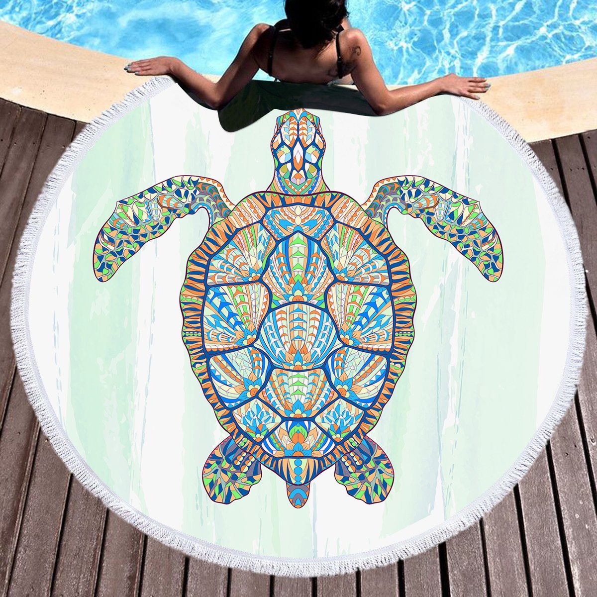 Ocean Turtle Towel + Backpack