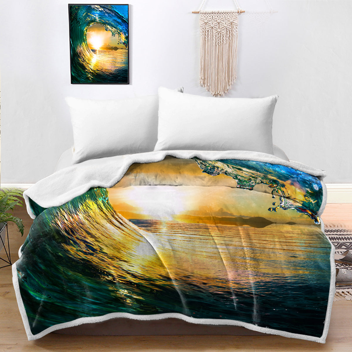 The Eye of the Ocean Bedspread Blanket