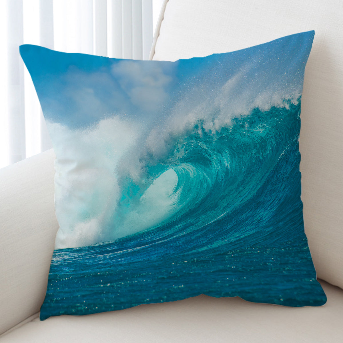 Ocean Wave Pillow Cover