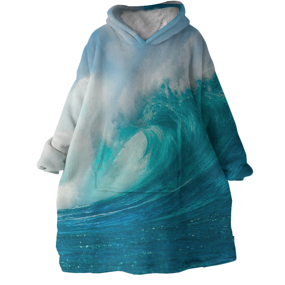 Wearable Blanket Hoodie - Ocean Wave by Coastal Passion