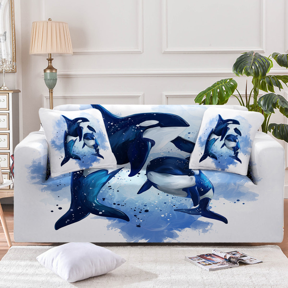 The Royals of Whales Couch Cover