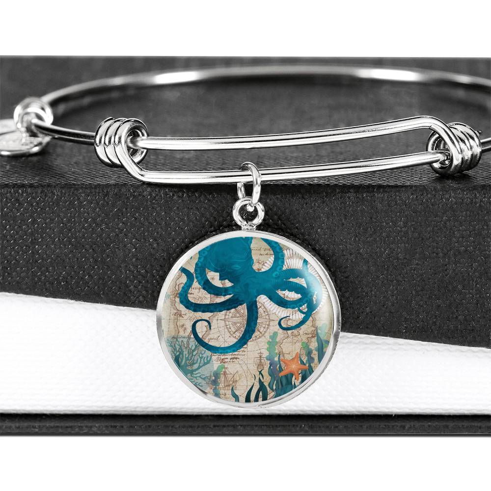 Octopus Love Bangle Bracelet