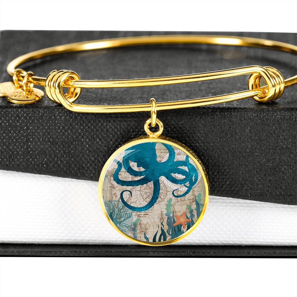 Octopus Love Bangle Bracelet