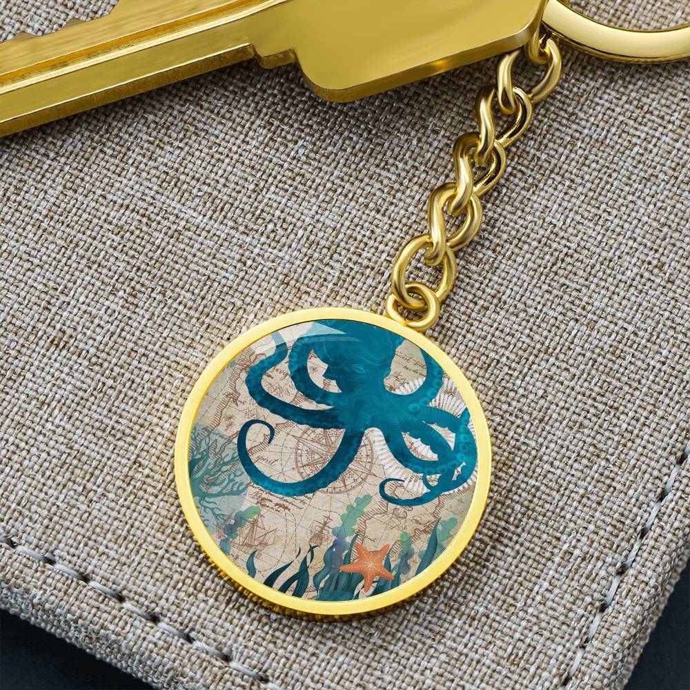 Octopus Love Beachy Keychain