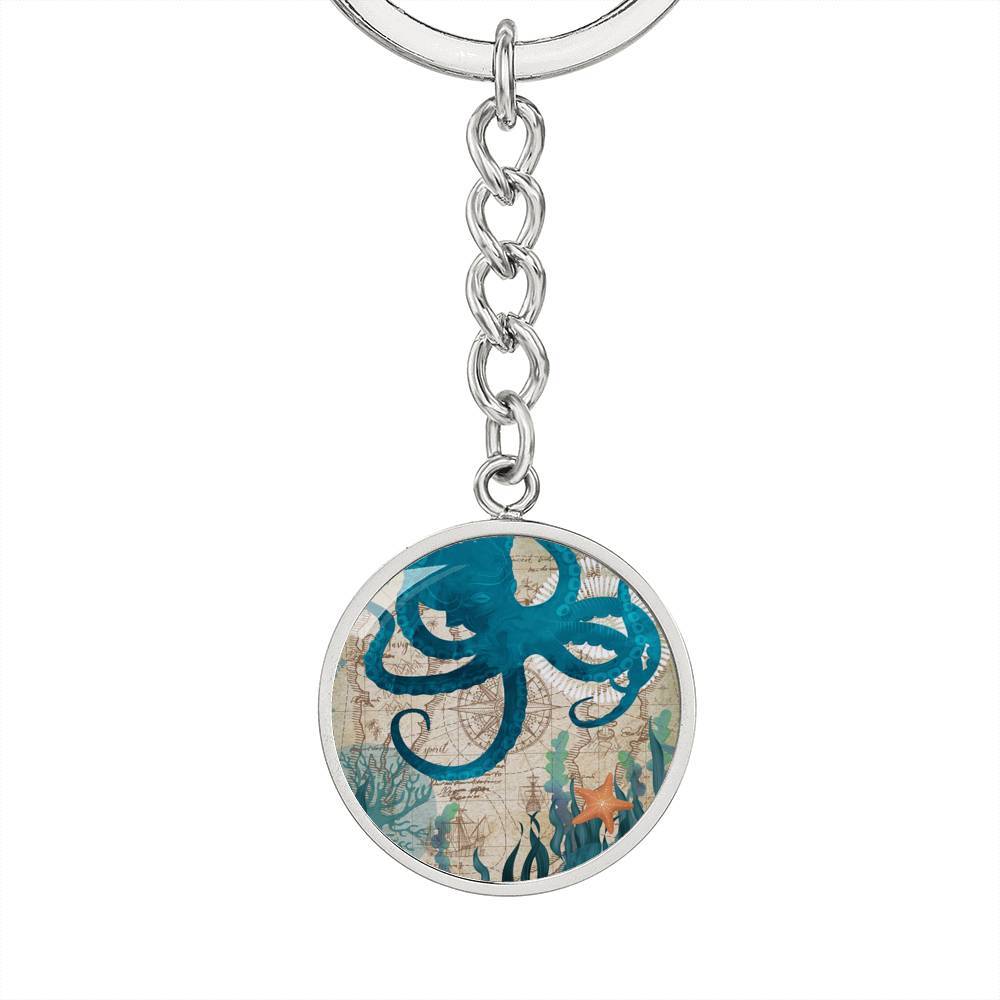 Octopus Love Beachy Keychain