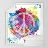 Peace and Loaf Soft Sherpa Blanket