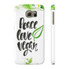 Peace Love Vegan Case Mate Slim Phone Cases