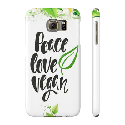 Peace Love Vegan Case Mate Slim Phone Cases