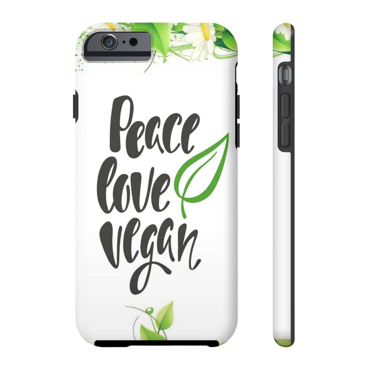 Peace Love Vegan Case Mate Tough Phone Cases