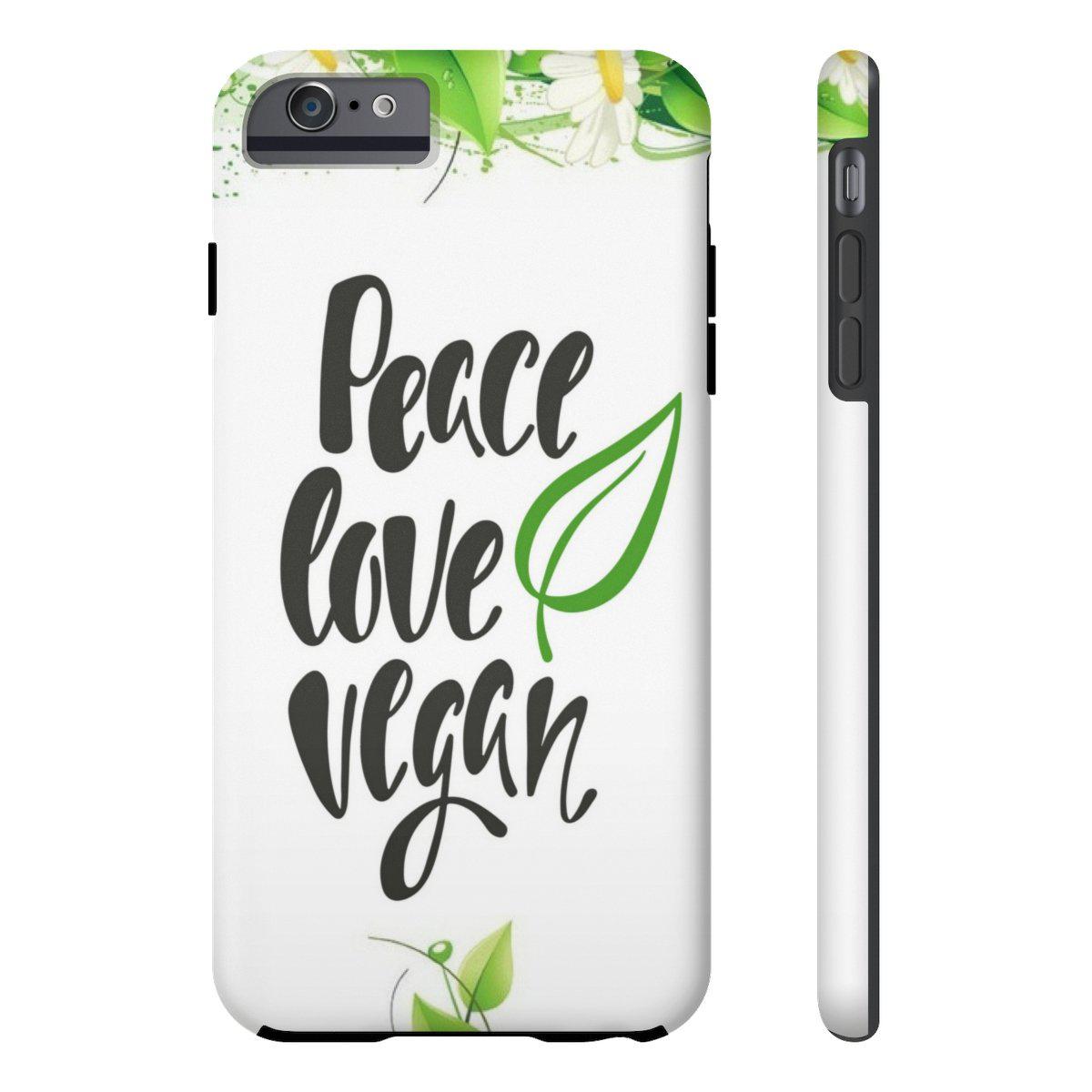 Peace Love Vegan Case Mate Tough Phone Cases