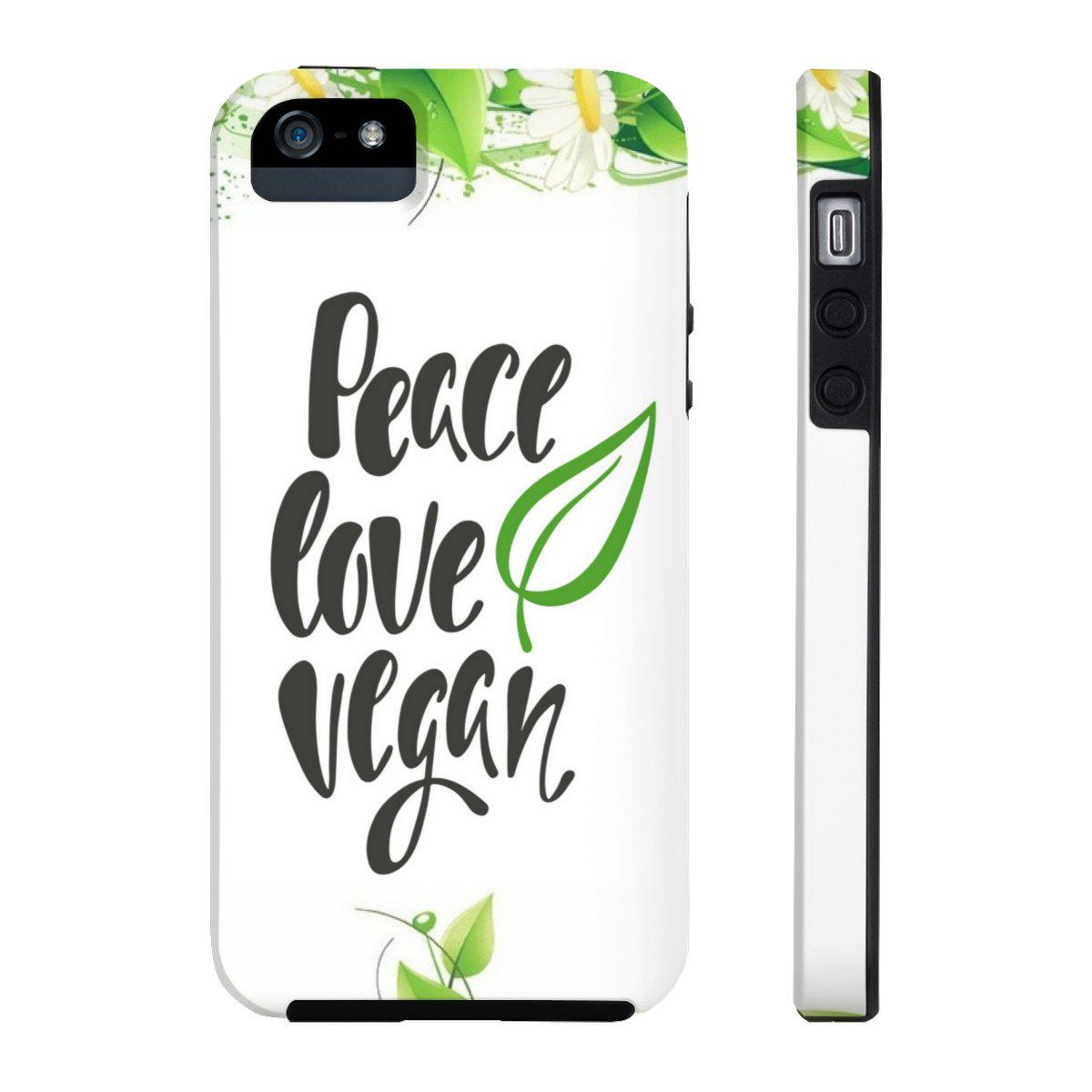 Peace Love Vegan Case Mate Tough Phone Cases