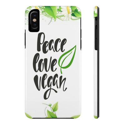 Peace Love Vegan Case Mate Tough Phone Cases