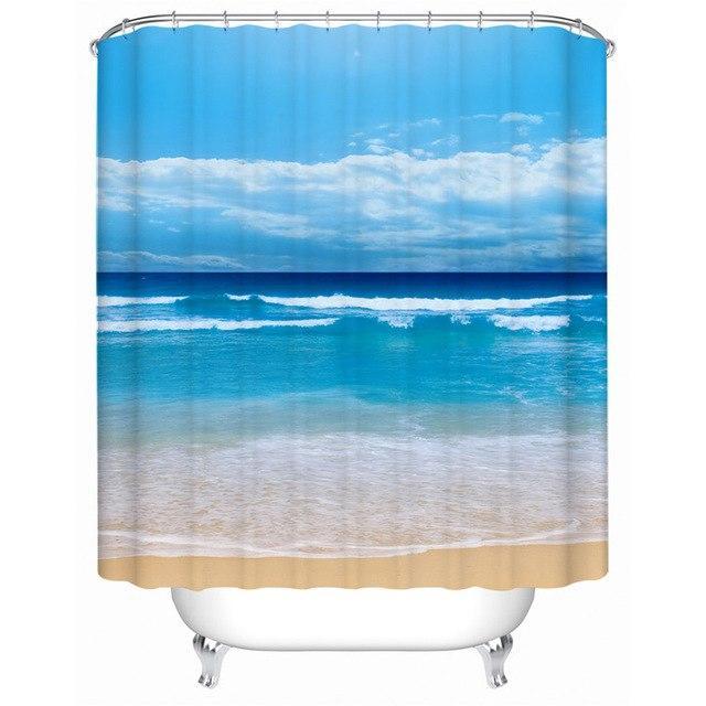 Peace of the Beach Shower Curtain