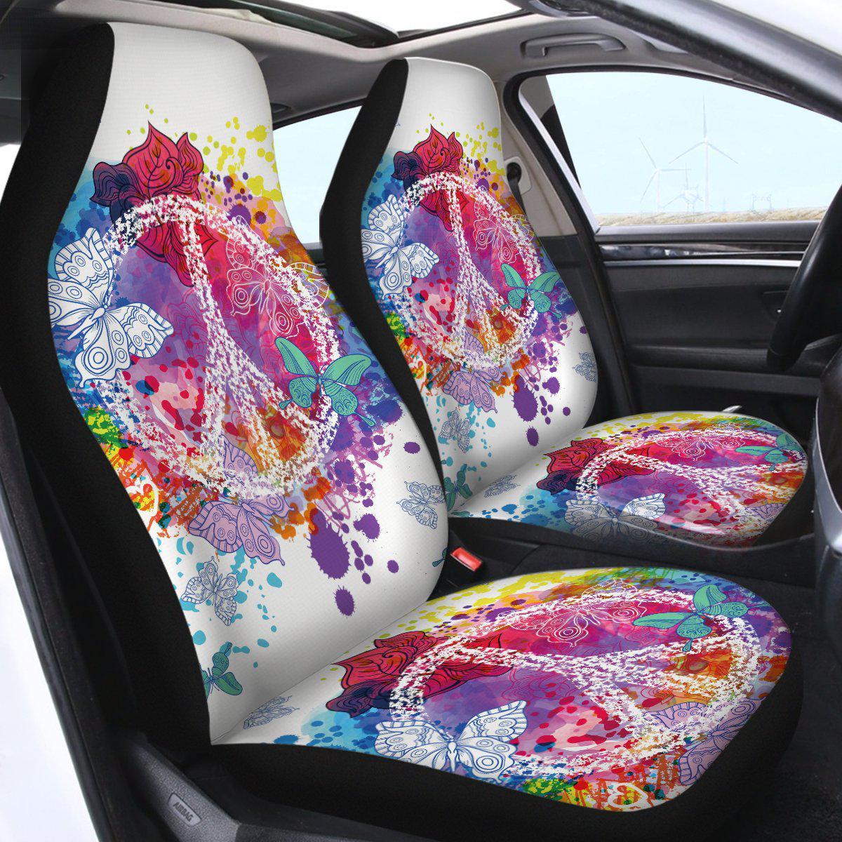 Peace on the Beach Car Seat Cover