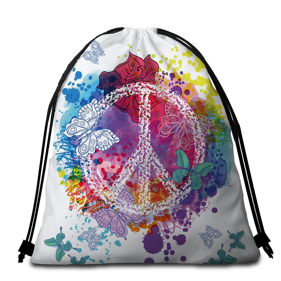 Peace on the Beach* Towel + Backpack