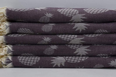 Pineapple Brown 100% Cotton Towel