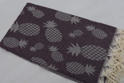 Pineapple Brown 100% Cotton Towel