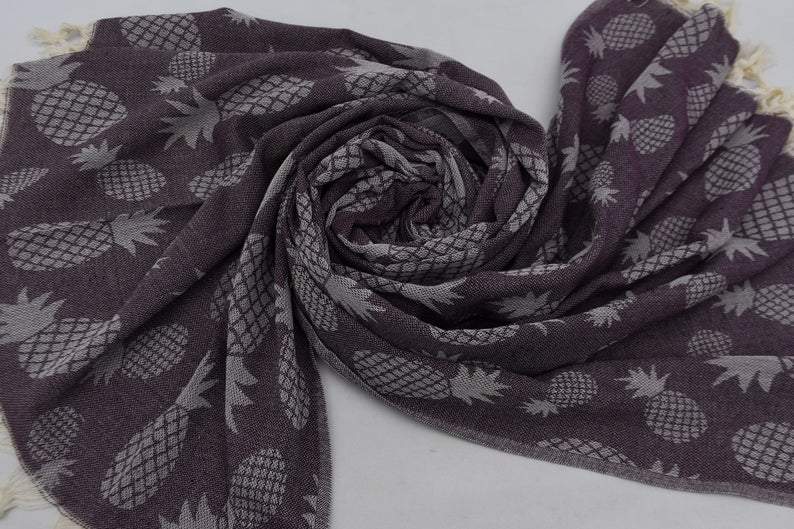 Pineapple Brown 100% Cotton Towel