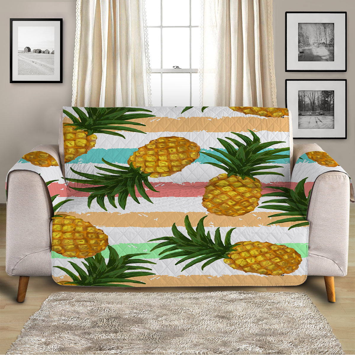 Pineapple Party Sofa Cover