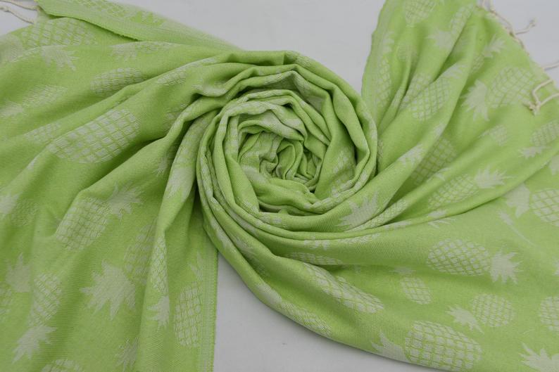 Pineapple Green 100% Cotton Towel
