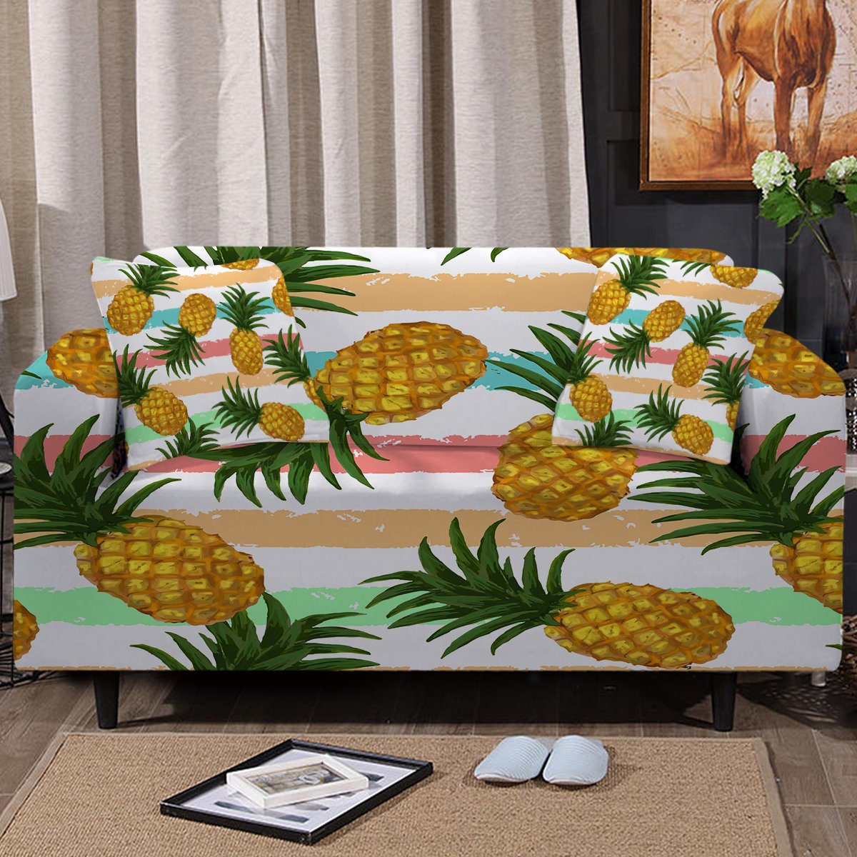 Pineapple Party Couch Cover