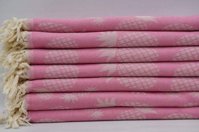 Pineapple Pink 100% Cotton Towel