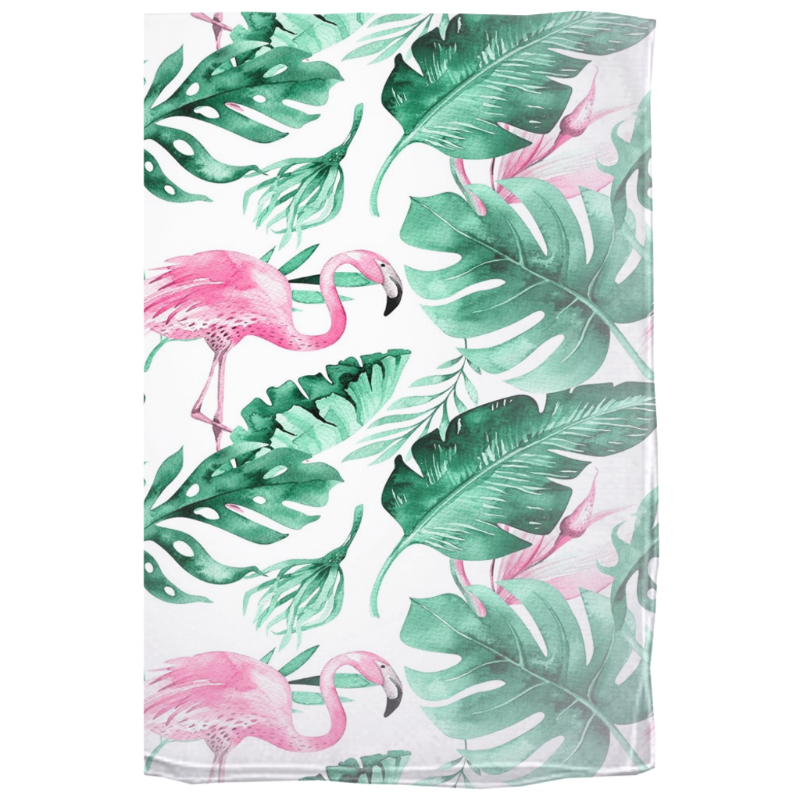 Pink Flamingos Soft Silky Scarf