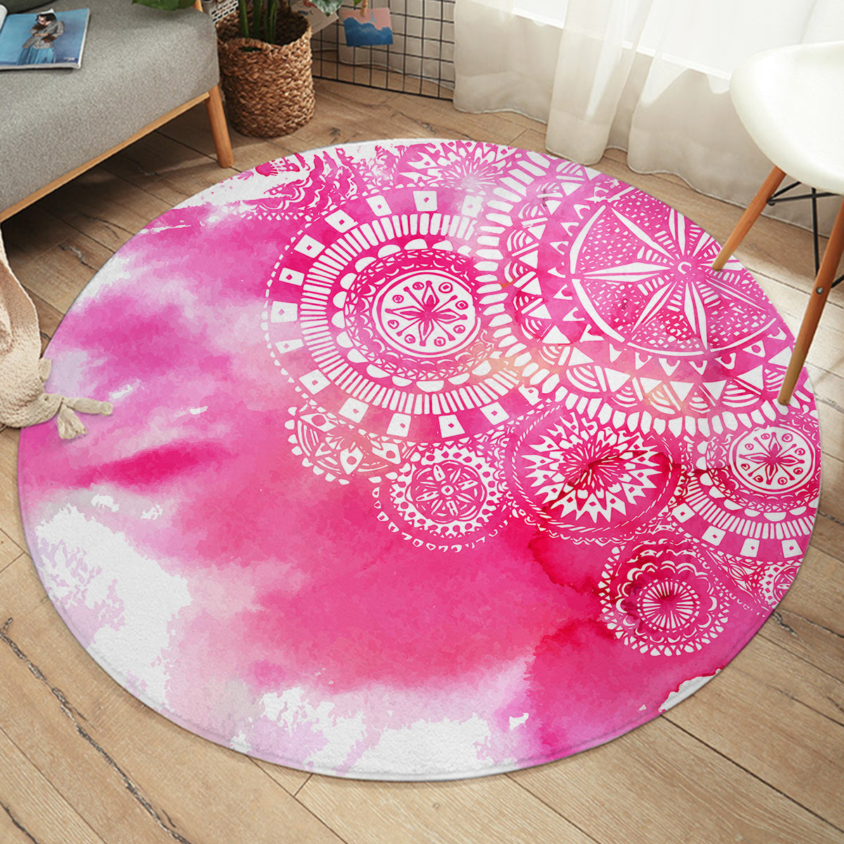 Bohemian Delight Round Area Rug