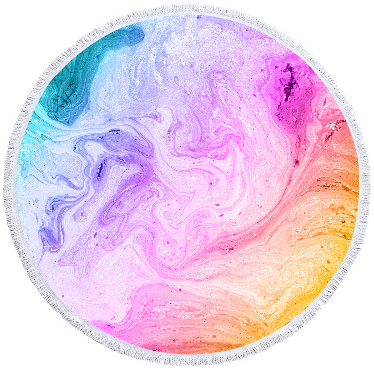 Sardinian Sea Round Beach Towel