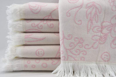 Pink Sea Life 100% Cotton Towel
