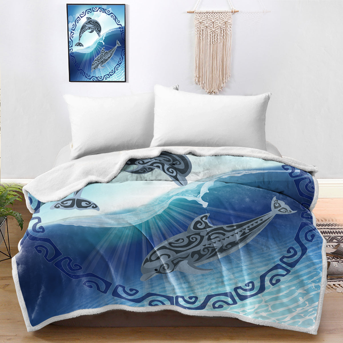 Polynesian Passion Bedspread Blanket