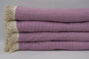 Purple 100% Cotton Round Beach Towel