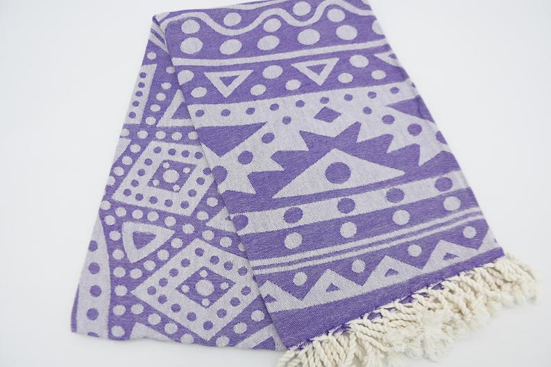 Purple Mandala 100% Cotton Towel
