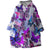 Purple Butterflies Wearable Blanket Hoodie