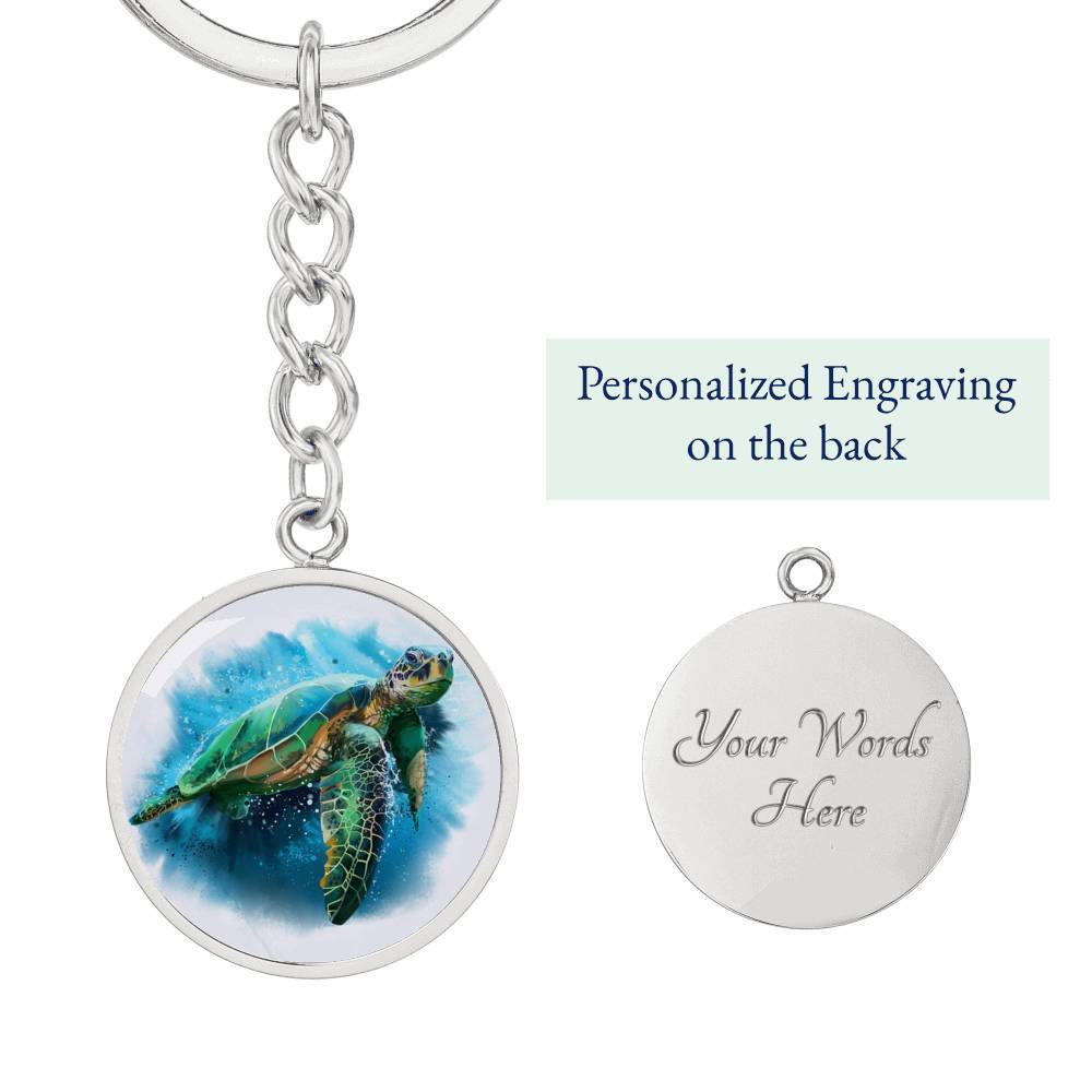 Queen of the Ocean Beachy Keychain