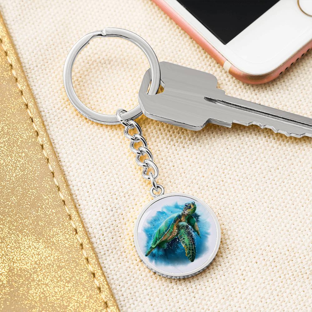 Queen of the Ocean Beachy Keychain