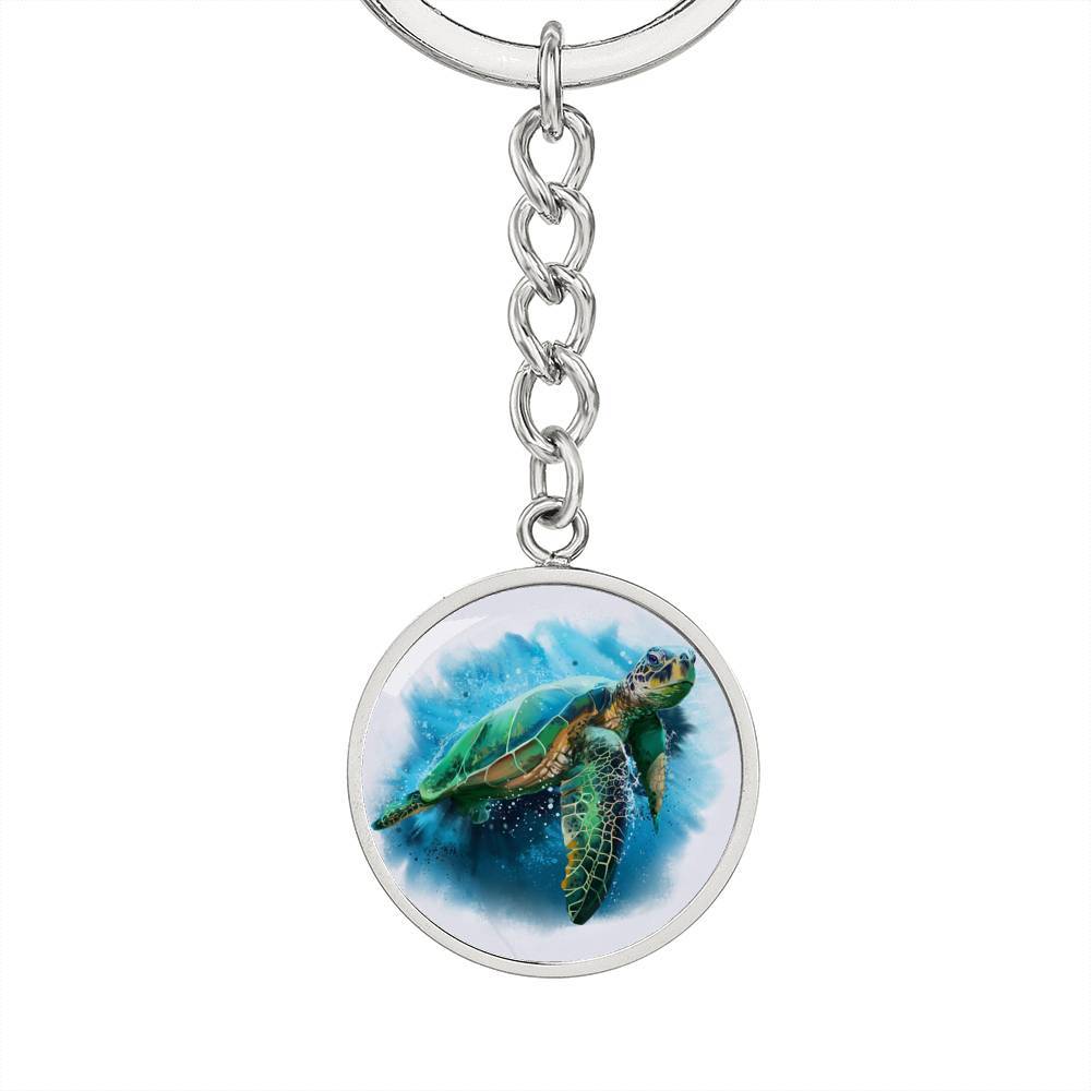 Queen of the Ocean Beachy Keychain