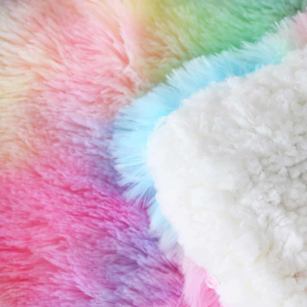 Rainbow Cloud Throw Blanket