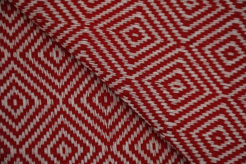 Red 100% Cotton Round Beach Towel