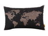 Retro World Map Pillow Cover