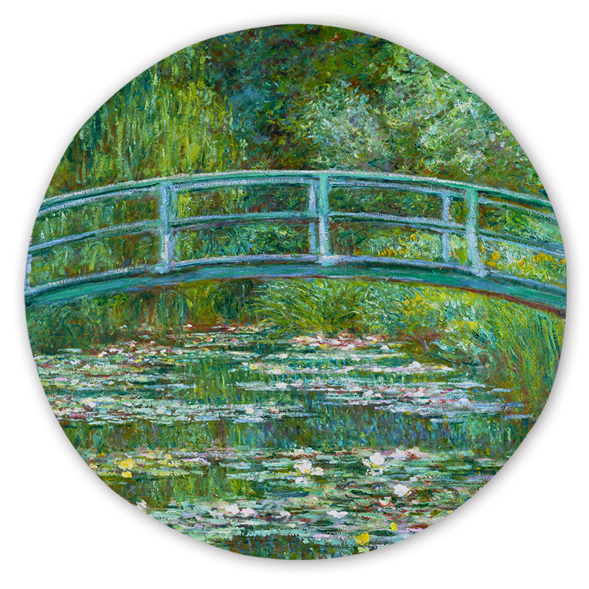 Claude Monet&#39;s &quot;Water Lily Pond&quot; Round Sand-Free Towel