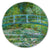 Claude Monet's "Water Lily Pond" Round Sand-Free Towel