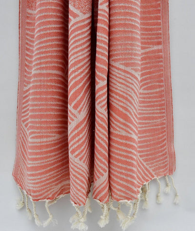 Salmon Sunrise 100% Cotton Towel
