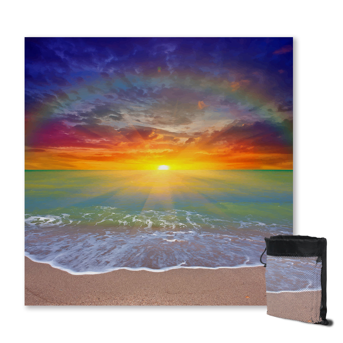 Sunset Beach Sand Free Towel