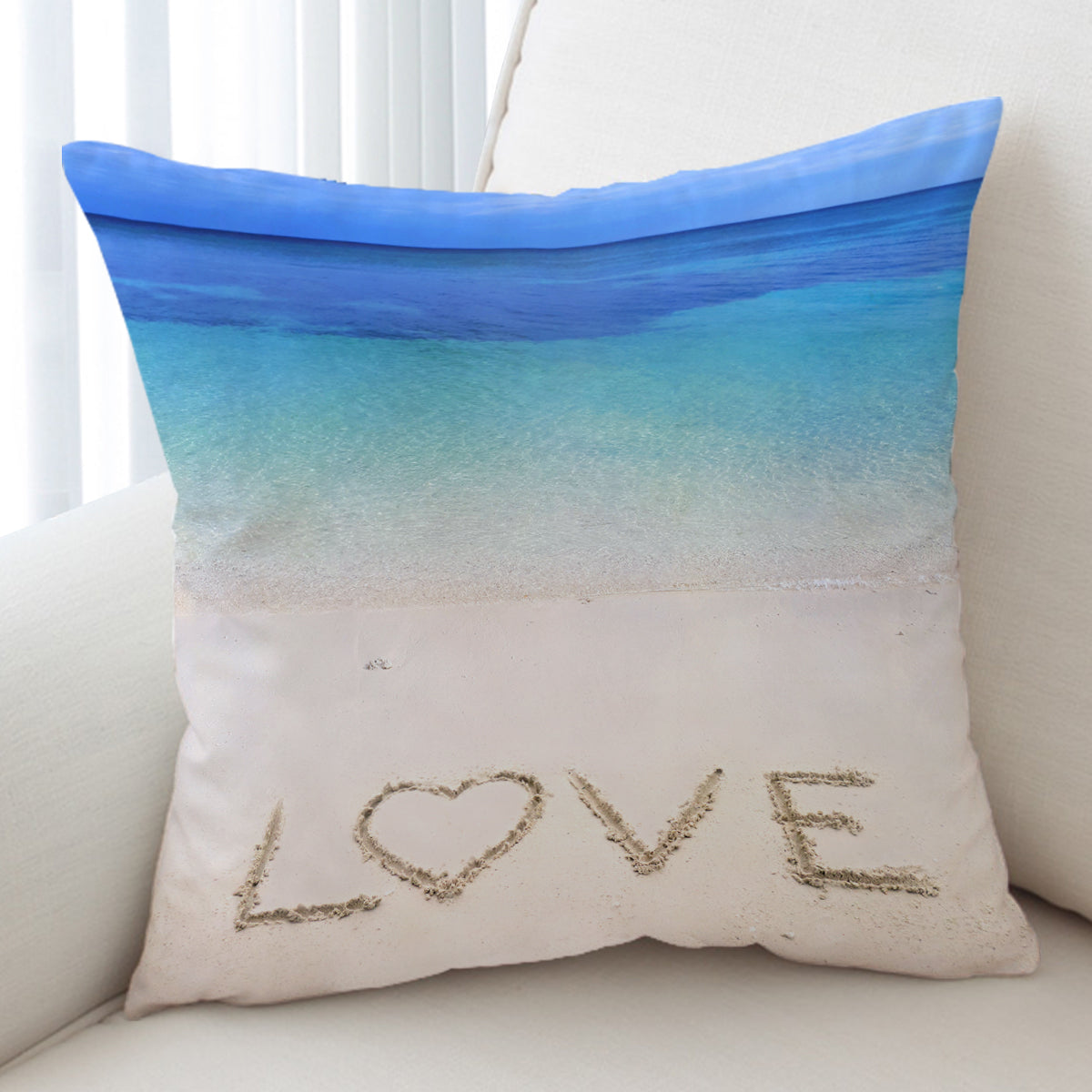 Sandy Love Pillow Cover