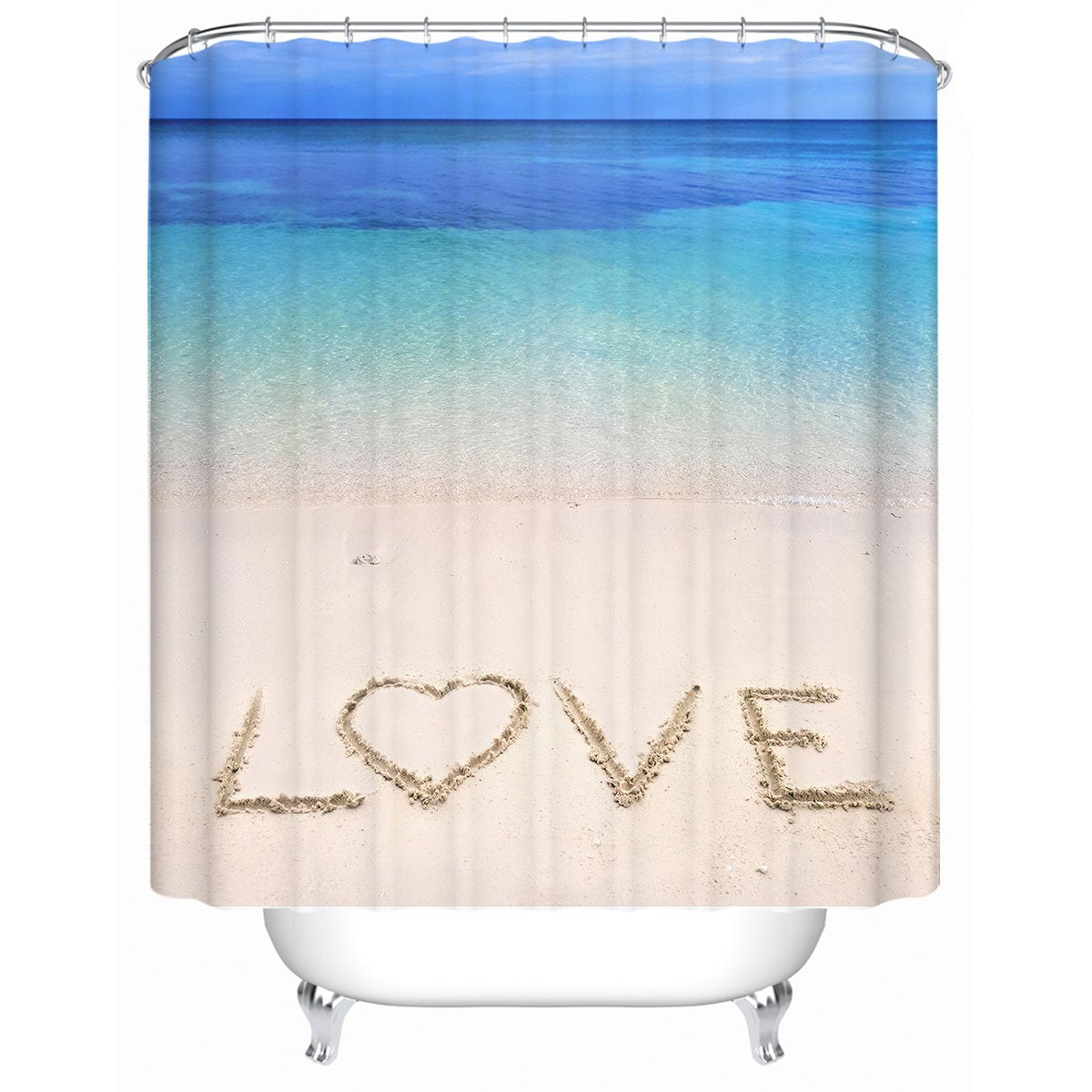 Sandy Love Shower Curtain