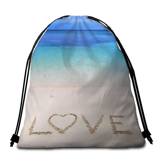 Beach Tote Bag - Sandy Love by Coastal Passion