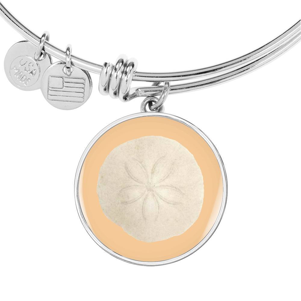 Sandy Sand Dollar Bangle Bracelet