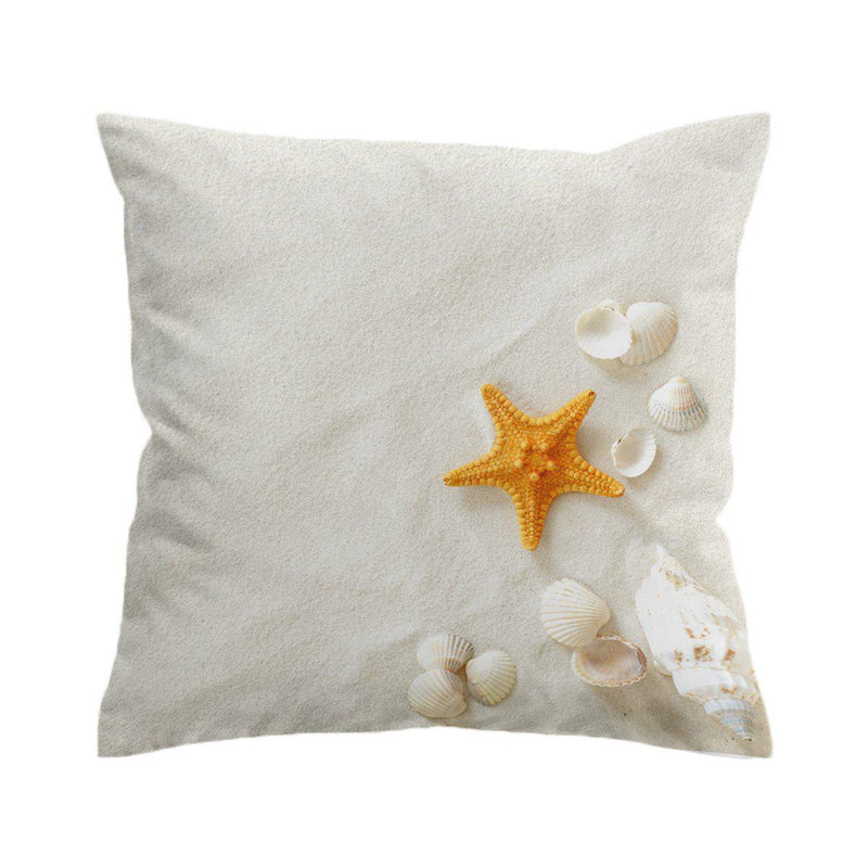 Sandy Starfish Pillow Cover