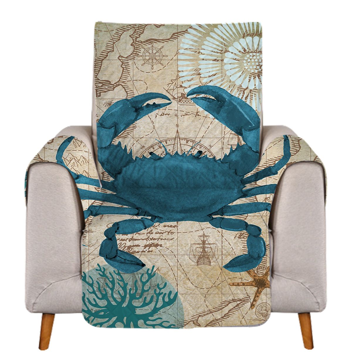 Crab Love Sofa Cover